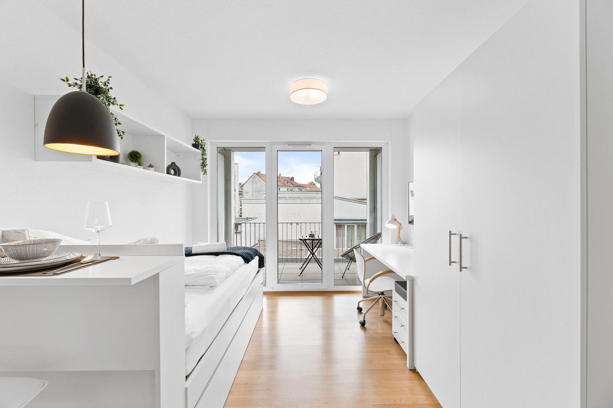 Modern, Zentral, Homeoffice, Netflix Pforzheim Luaran gambar