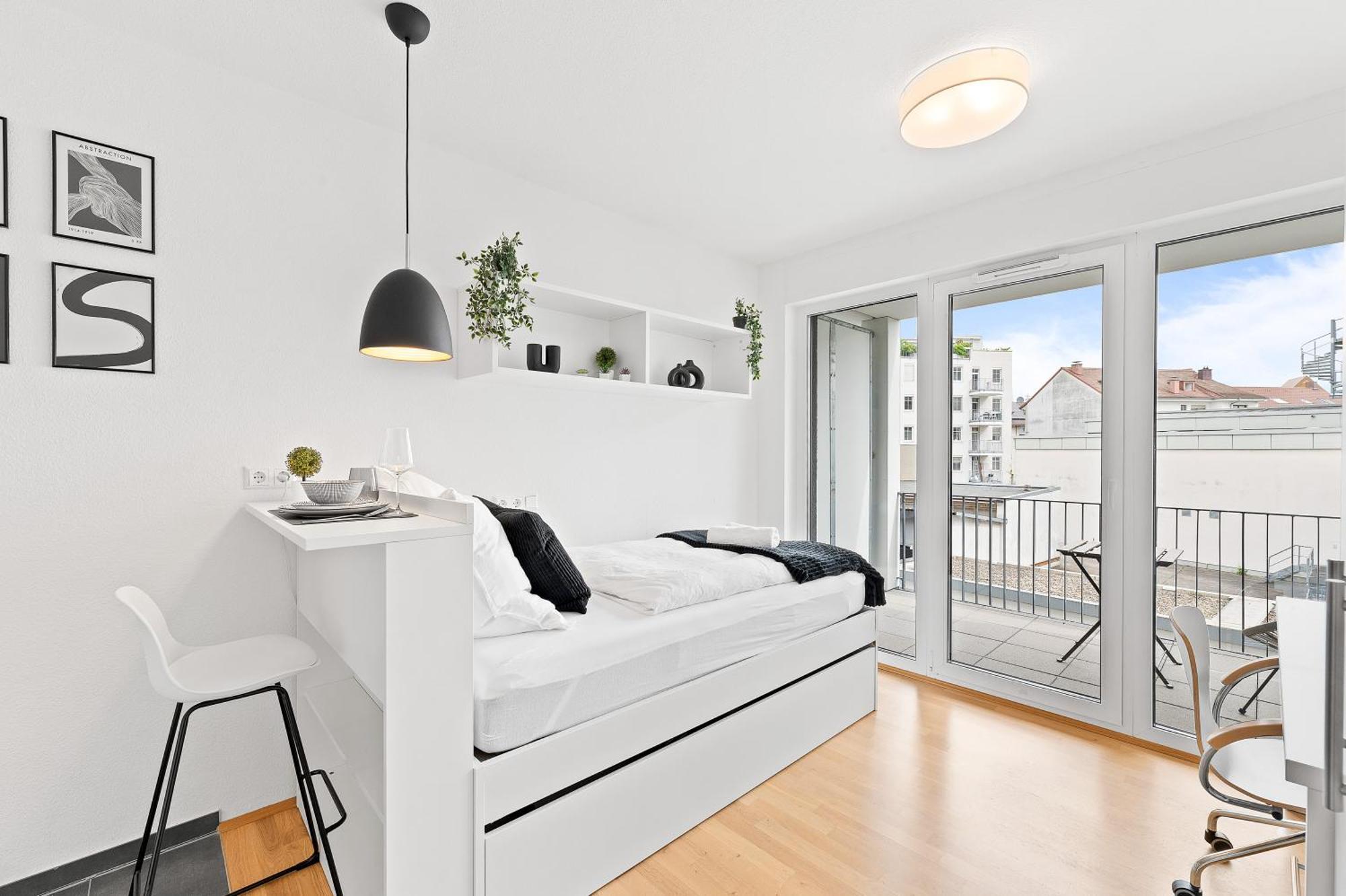 Modern, Zentral, Homeoffice, Netflix Pforzheim Luaran gambar